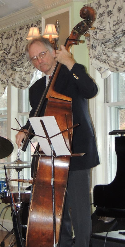 Peter bowing string bass