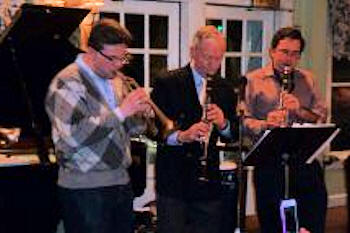 Dan on cornet, Craig and John clarinet