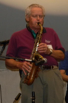 Russ Whitman on alto sax